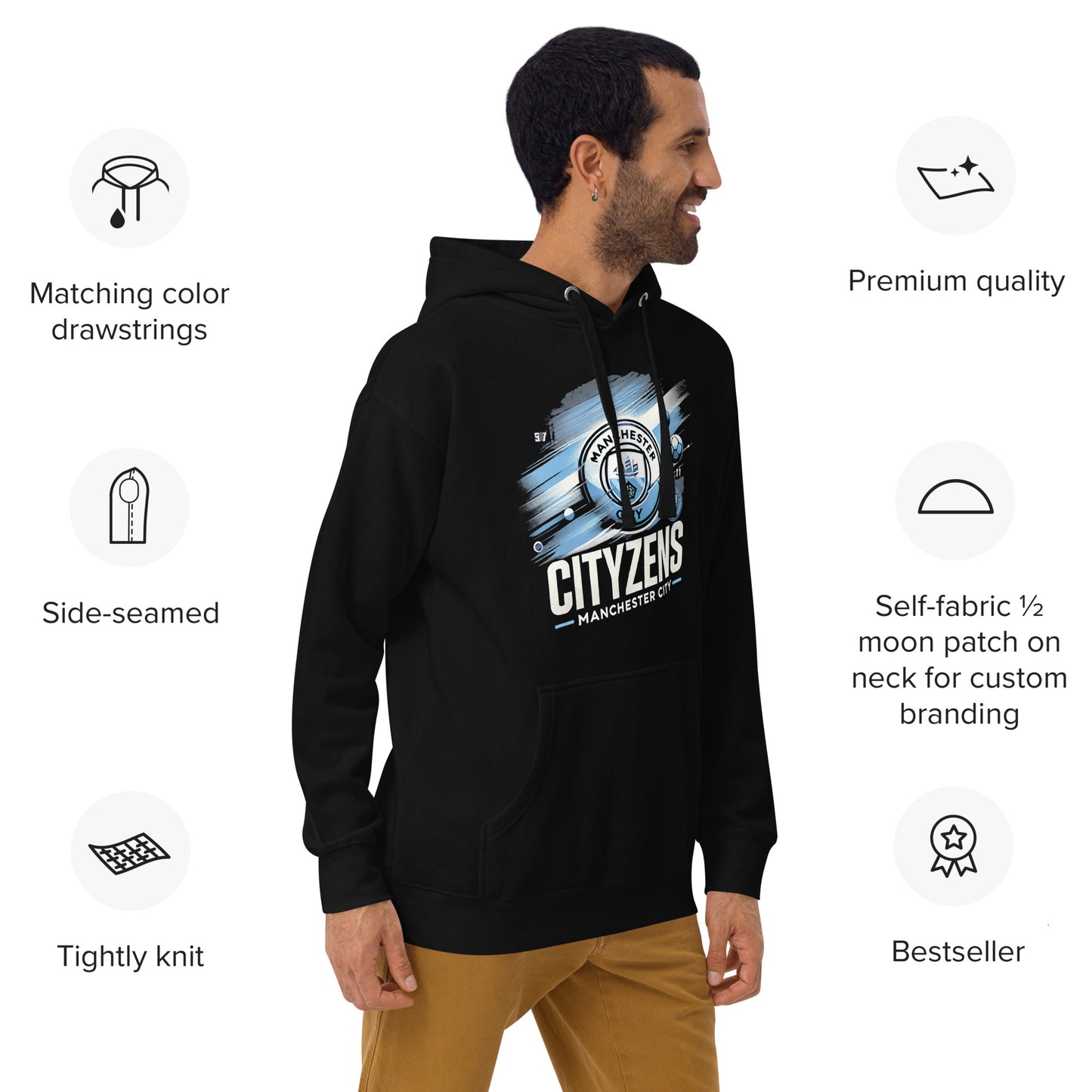 Unisex Hoodie Man City fans Manchester The Citizens Cityzens