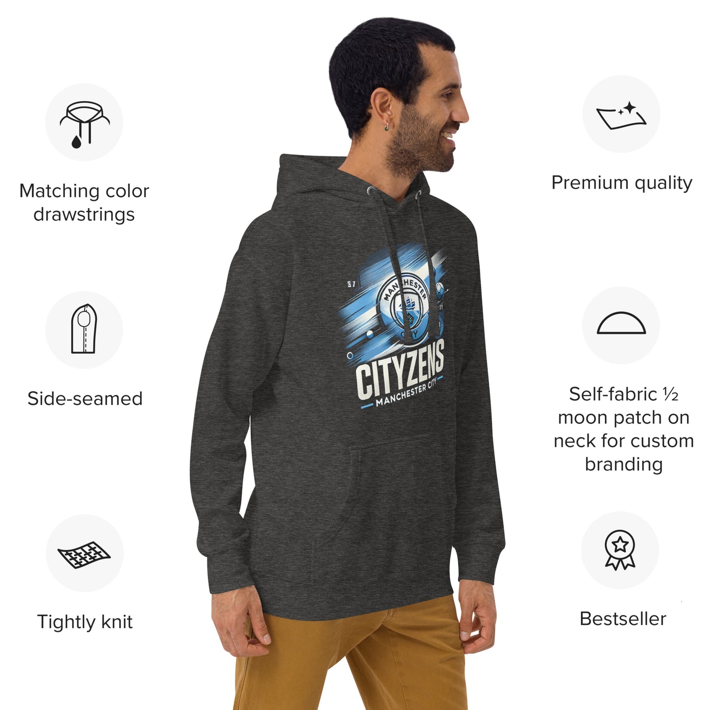 Unisex Hoodie Man City fans Manchester The Citizens Cityzens