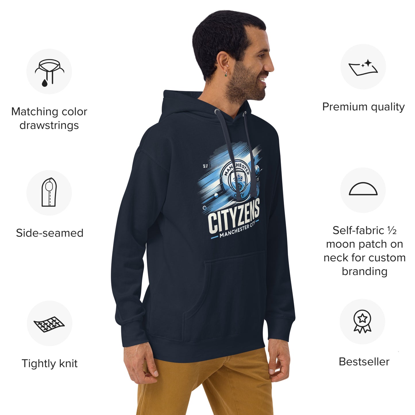 Unisex Hoodie Man City fans Manchester The Citizens Cityzens