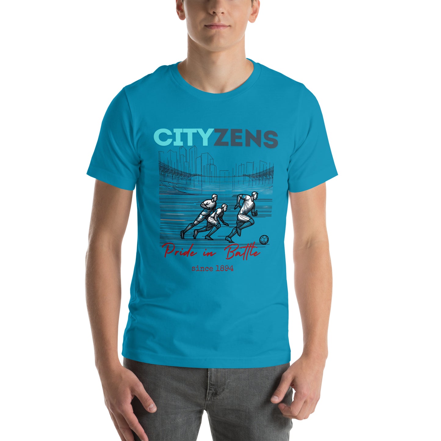 MAN CITY FANS T-shirt PRIDE IN BATTLE CITYZENS