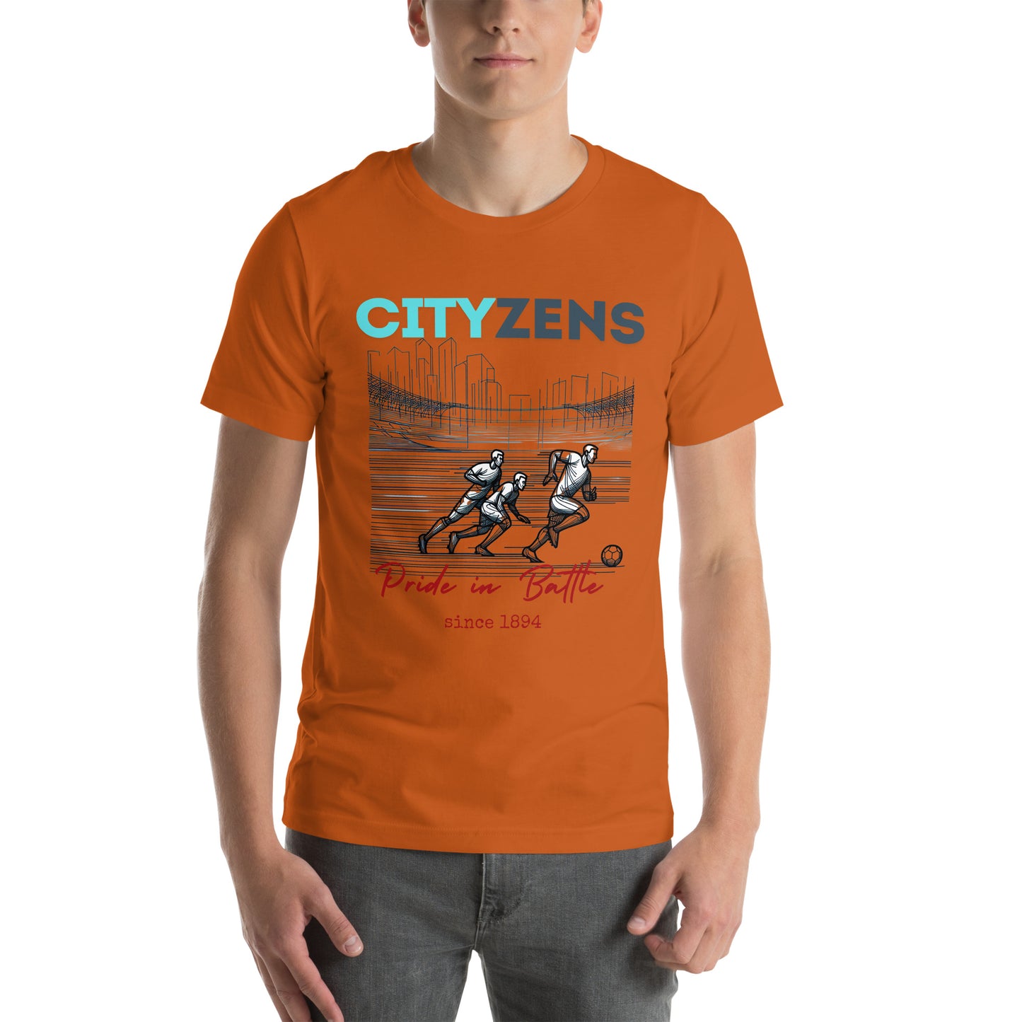 MAN CITY FANS T-shirt PRIDE IN BATTLE CITYZENS