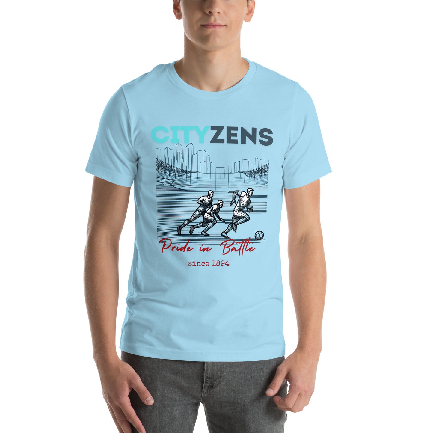 MAN CITY FANS T-shirt PRIDE IN BATTLE CITYZENS