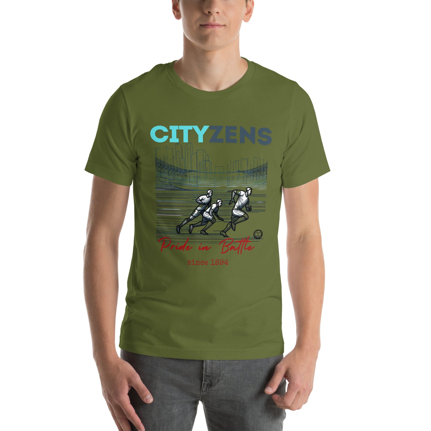 MAN CITY FANS T-shirt PRIDE IN BATTLE CITYZENS