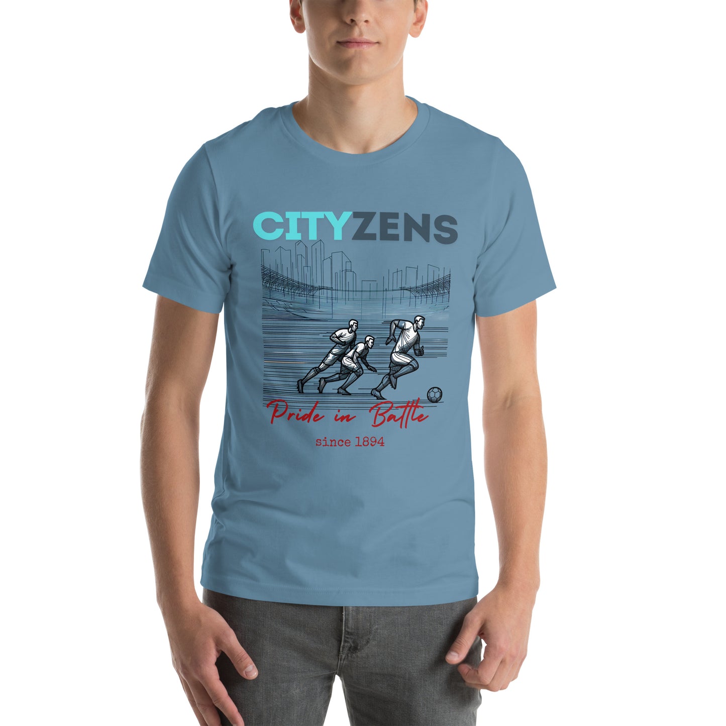 MAN CITY FANS T-shirt PRIDE IN BATTLE CITYZENS