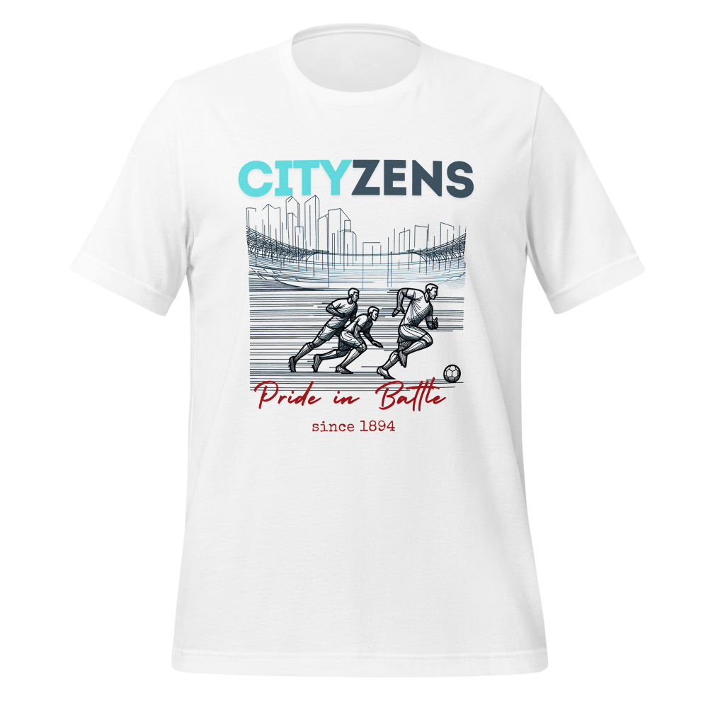 MAN CITY FANS T-shirt PRIDE IN BATTLE CITYZENS