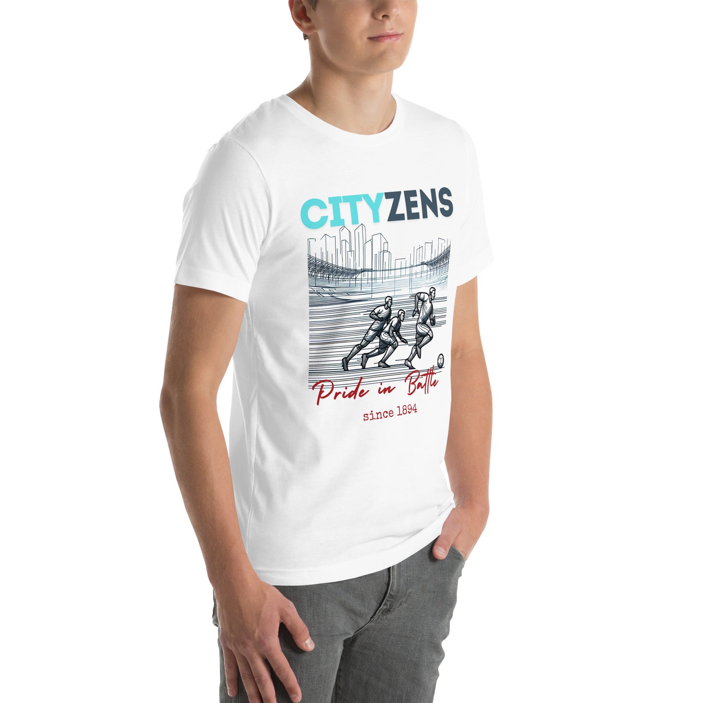 MAN CITY FANS T-shirt PRIDE IN BATTLE CITYZENS